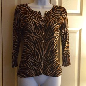 August silk sweater top